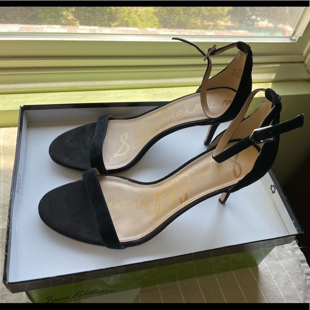 Sam Edelman - Patti - Black Suede heel - Women’s US 8.5W (wide)